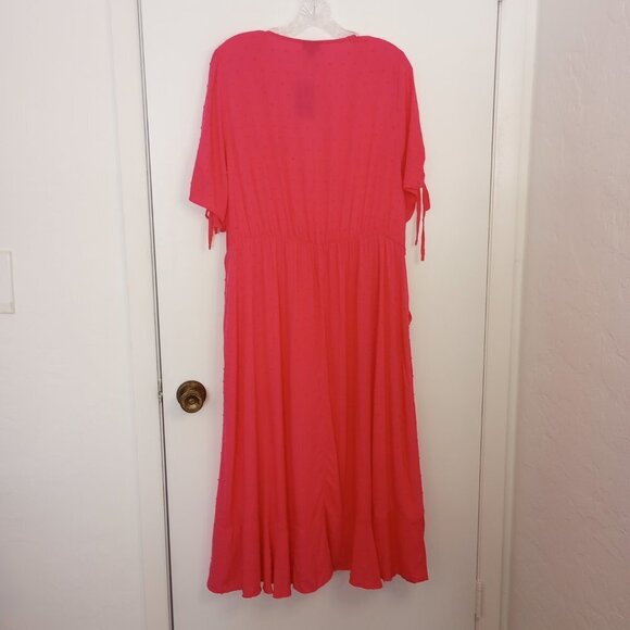 Torrid Swiss Linen Surplice Midi Dress - Picture 9 of 12